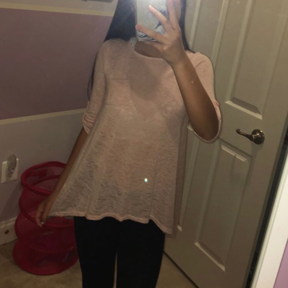 sheer long sleeve